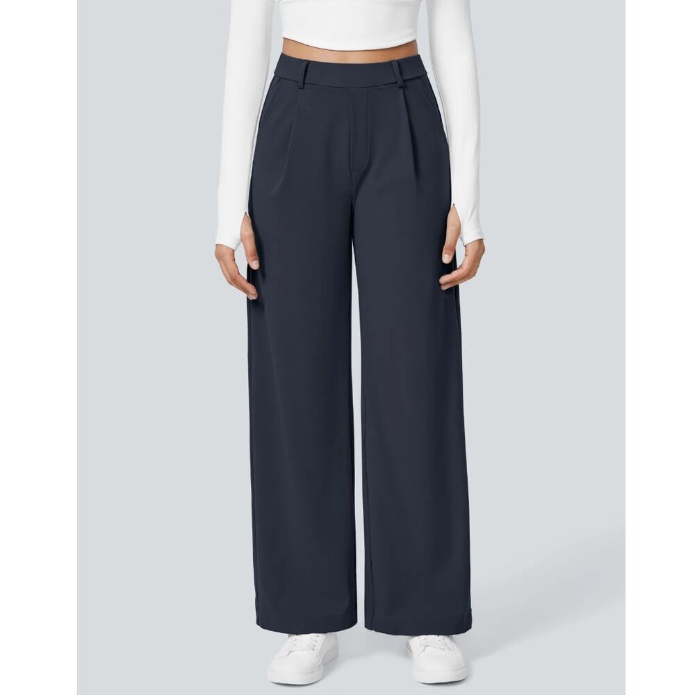 Halara Flex™ DayStretch High Waisted Pocket Straight Leg Work Pants XL